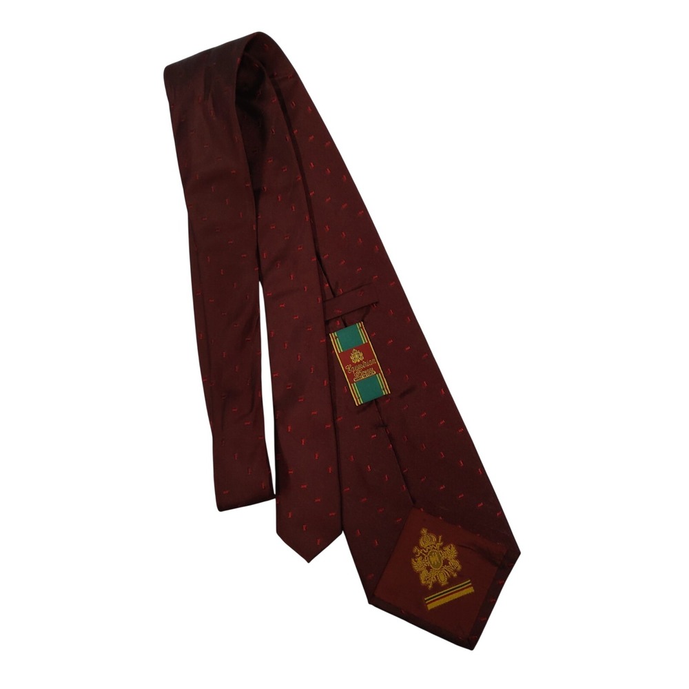 100 % Silk Tie. Made In ITALY. Equestrian Firemne. Business.